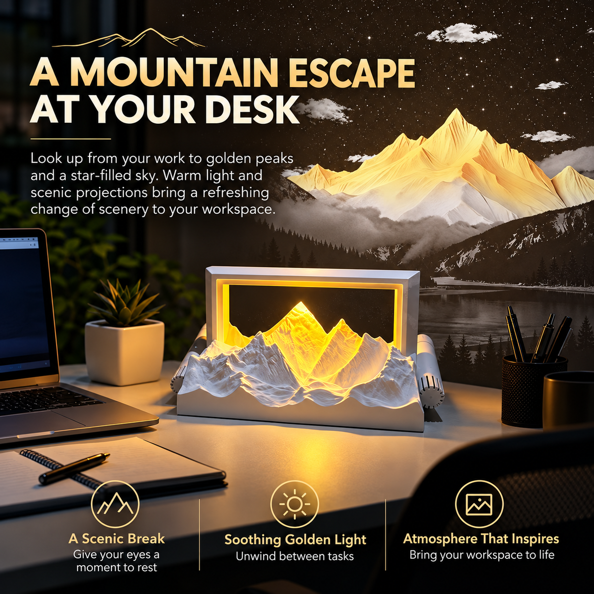 Lumeridge™ Sunset Projection Lamp & Aroma Diffuser (Just Launched)