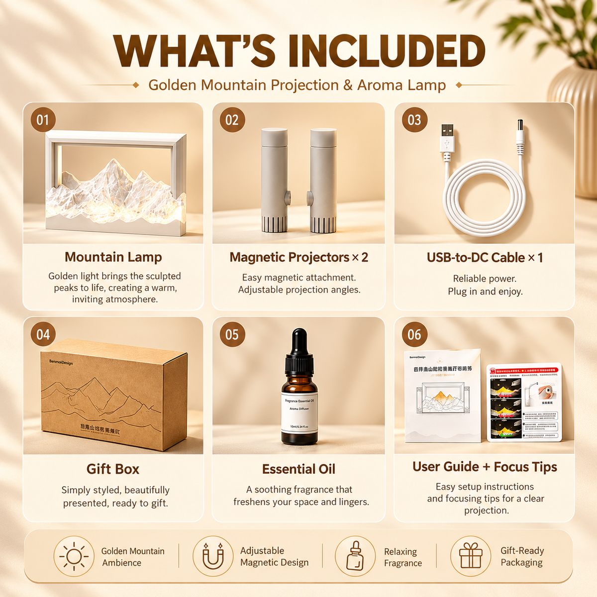 Lumeridge™ Sunset Projection Lamp & Aroma Diffuser (Just Launched)