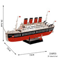3D Wooden Puzzle Kit | Titanic Ship Model with 216 Precision-Cut Pieces | Engaging Educational Toy for Kids 6