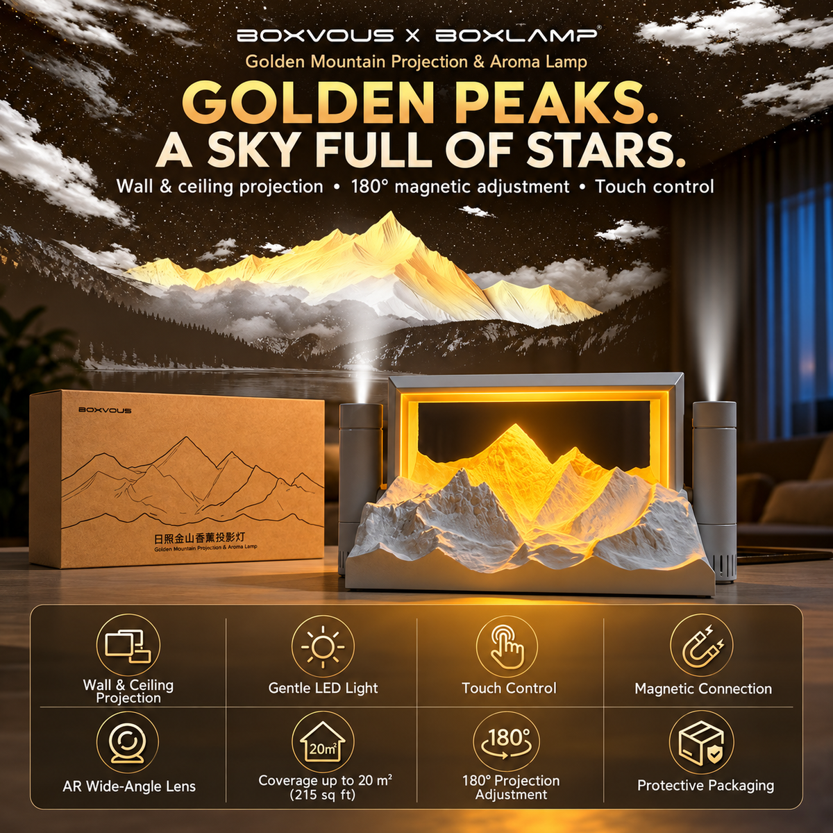 Lumeridge™ Sunset Projection Lamp & Aroma Diffuser (Just Launched)