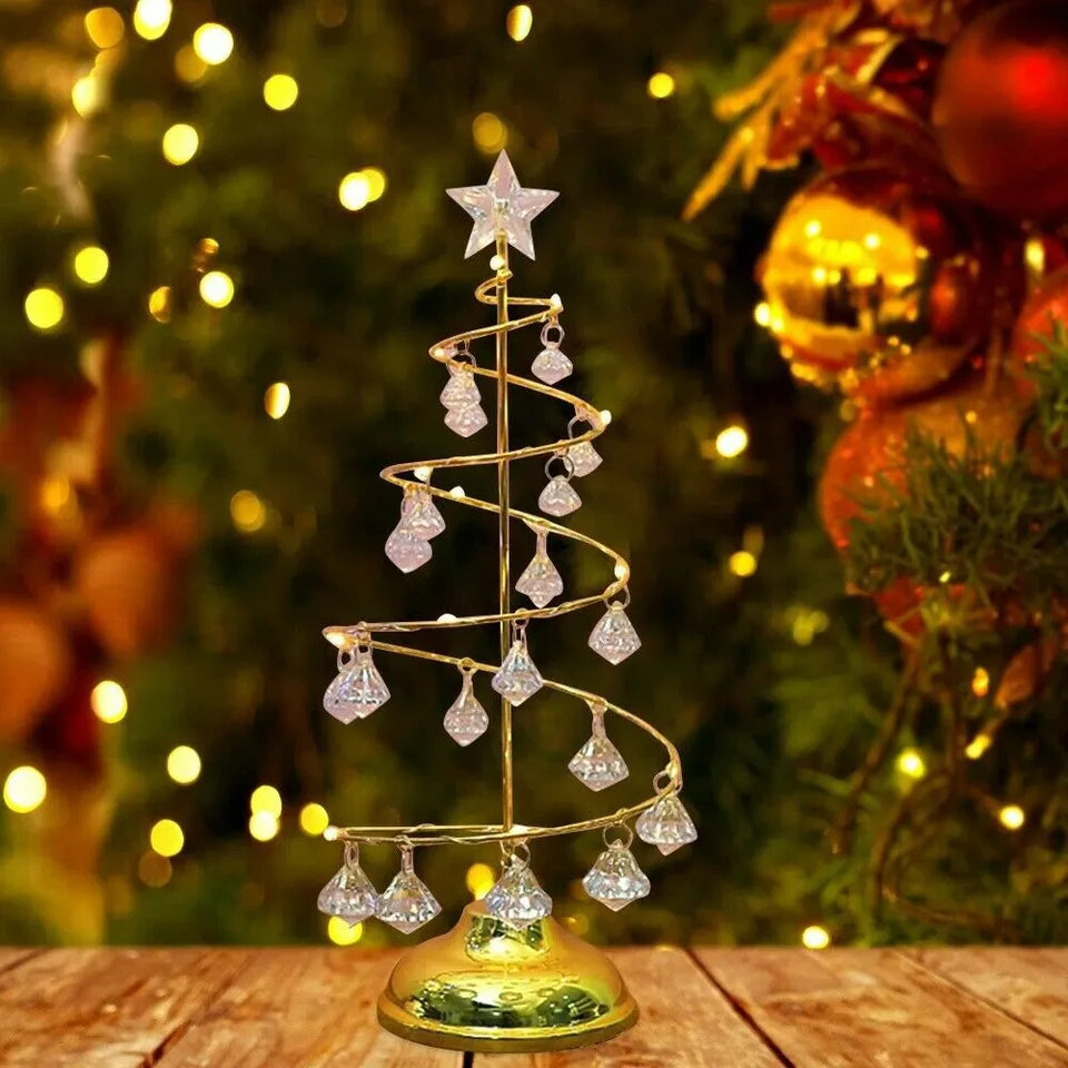 Acrylic LED Christmas Decoration | Elegant Table Tree with Warm Glow | Charming Centerpiece for Festive Cheer 2