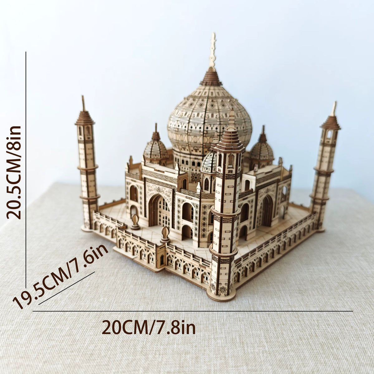 Artisan Craft | 3D Wooden Puzzle of Taj Mahal with Detailed Design | Engaging DIY Experience for Adults 1