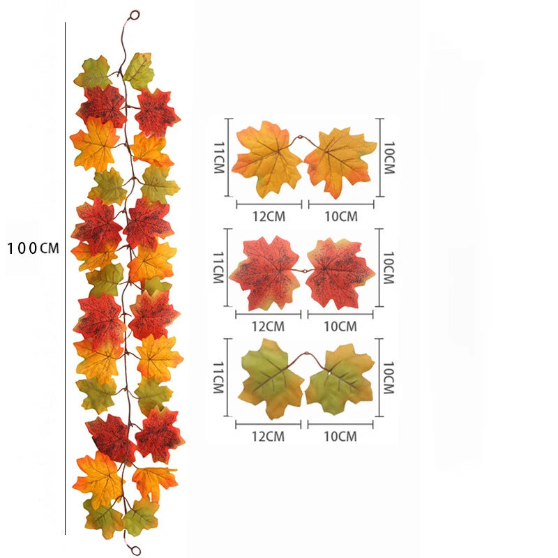 Autumn Elegance | Fall Wreath with Vibrant Silk Leaves | Ideal Seasonal Decor for Thanksgiving and Christmas 7