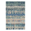 Blue Paint Chip Area Rug – Modern Abstract Machine Washable Rug