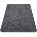 Ultra-soft fluffy shag area rug with plush pile for bedroom and living room