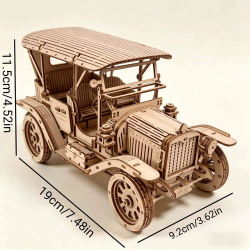 Classic 3D Wooden Puzzle Model Kit for Adults with No Glue Required | Engaging DIY Project for Creative Fun 5