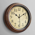 Classic Collection | Wall Clock Decor with Silent Mechanism | 30 cm Brown Finish for Timeless Elegance 0