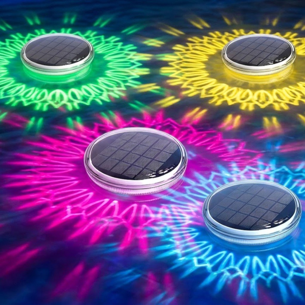 Colorful LED Floating Pool Lights | Solar-Powered with Remote Control for Vibrant Nighttime Ambiance 6