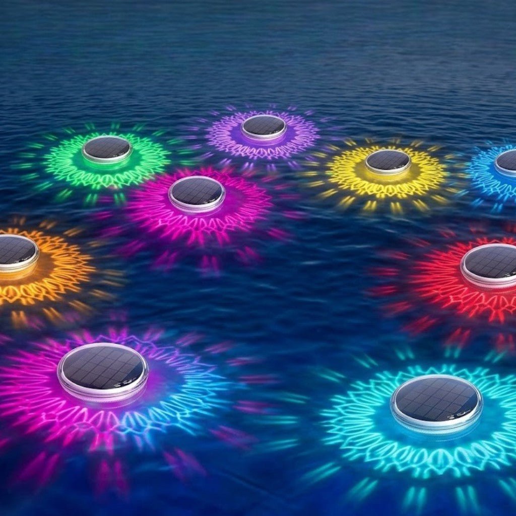 Colorful LED Floating Pool Lights | Solar-Powered with Remote Control for Vibrant Nighttime Ambiance 7