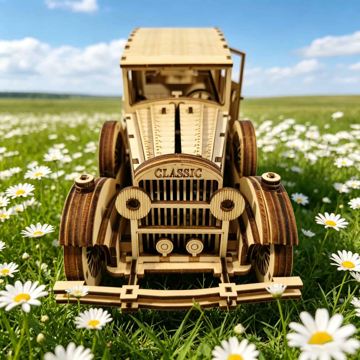 Creative 3D Wooden Puzzle Car with Unique Design | Engaging DIY Experience for Teens and Adults 2