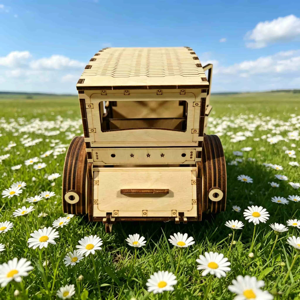 Creative 3D Wooden Puzzle Car with Unique Design | Engaging DIY Experience for Teens and Adults 4
