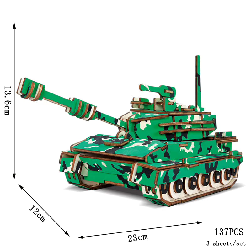 Creative 3D Wooden Puzzle Model with Laser-Cut Design for Imagination Development 12