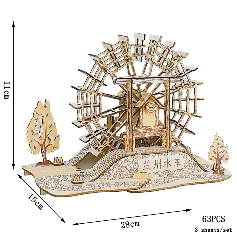 Creative 3D Wooden Puzzle Model with Laser-Cut Design for Imagination Development 22