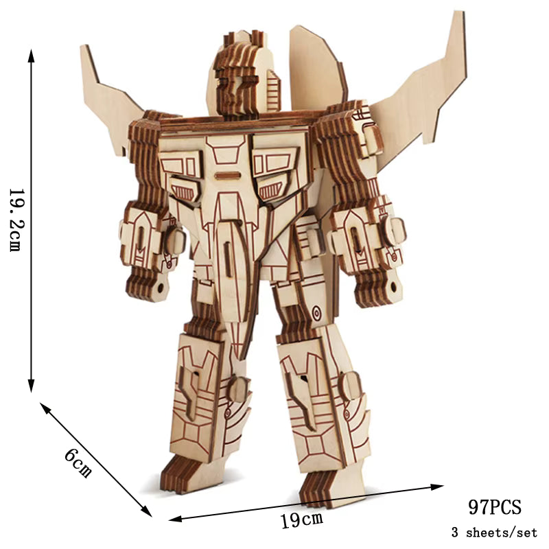 Creative 3D Wooden Puzzle Model with Laser-Cut Design for Imagination Development 25