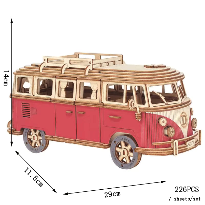 Creative 3D Wooden Puzzle Model with Laser-Cut Design for Imagination Development 31