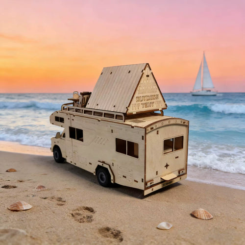 Creative DIY | 3D Wooden Puzzle Camper Van with Durable Construction | Engaging Home Decor for Adults 1