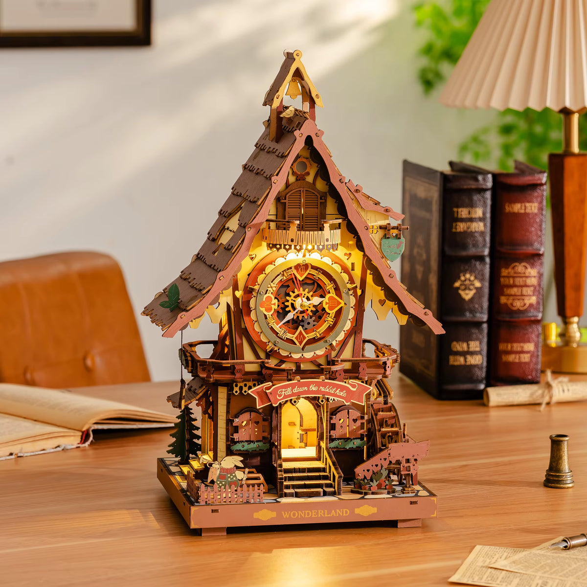 Cuckoo Clock | 3D Wooden Puzzle Kit with LED Lights & Interactive Design | Engaging DIY Craft for Home Decor 1