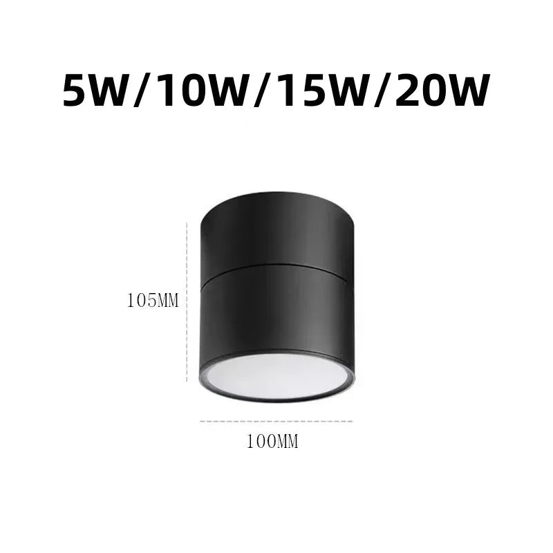 Dimmable LED Ceiling Light Fixture with Adjustable Brightness | Rotating Downlight for Versatile Home Illumination 2