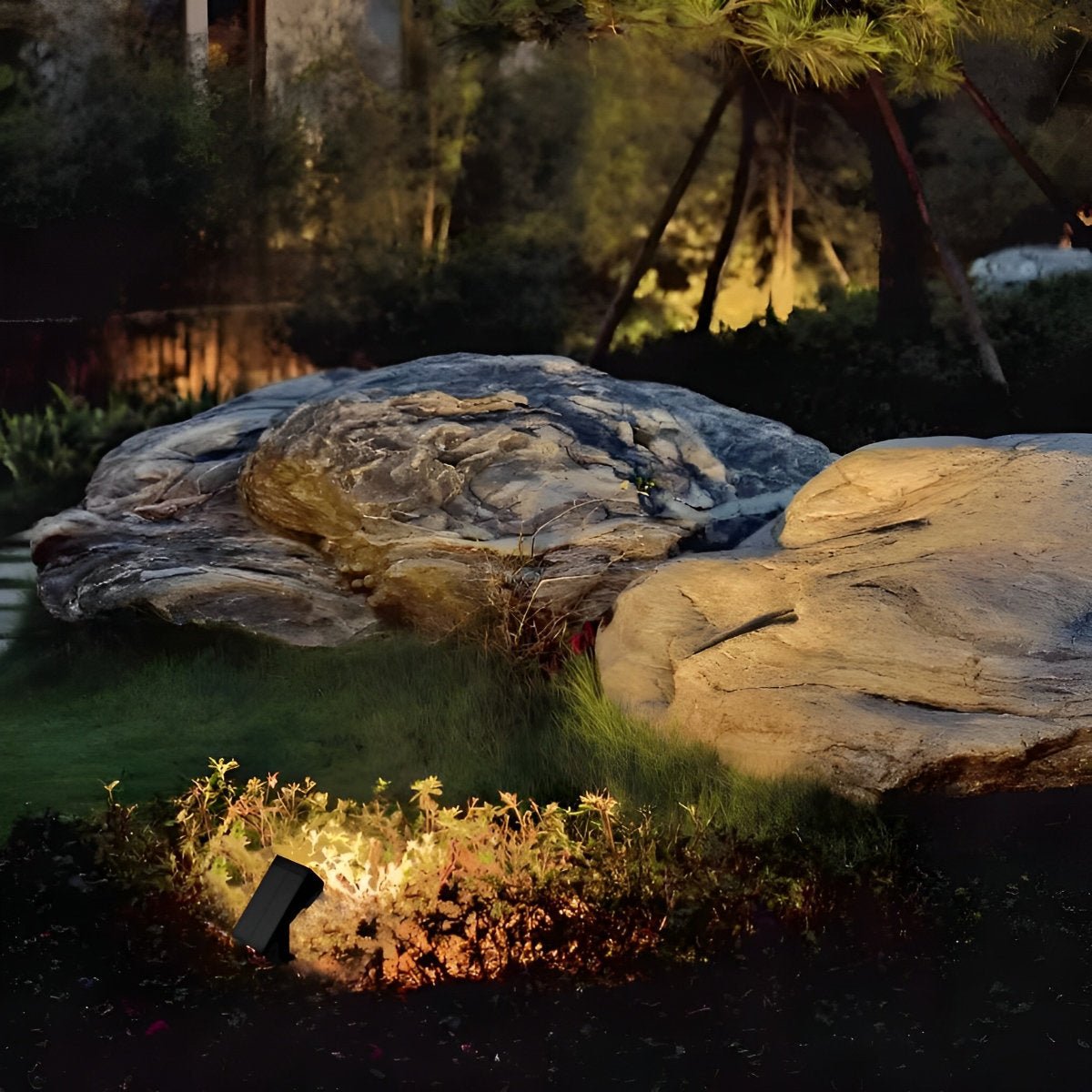 Elegant Solar Landscape Spotlight with Adjustable Head | Versatile Outdoor Lights for Gardens and Pathways 2