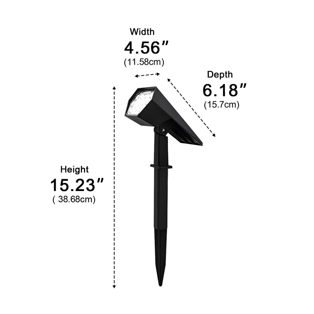 Elegant Solar Landscape Spotlight with Adjustable Head | Versatile Outdoor Lights for Gardens and Pathways 8