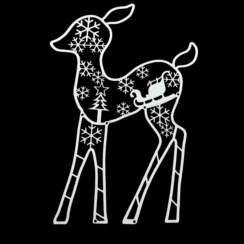 Festive Charm | Christmas Reindeer Sleigh Light Display with 240 LEDs | Enchanting Holiday Decor for Magical Atmosphere 3