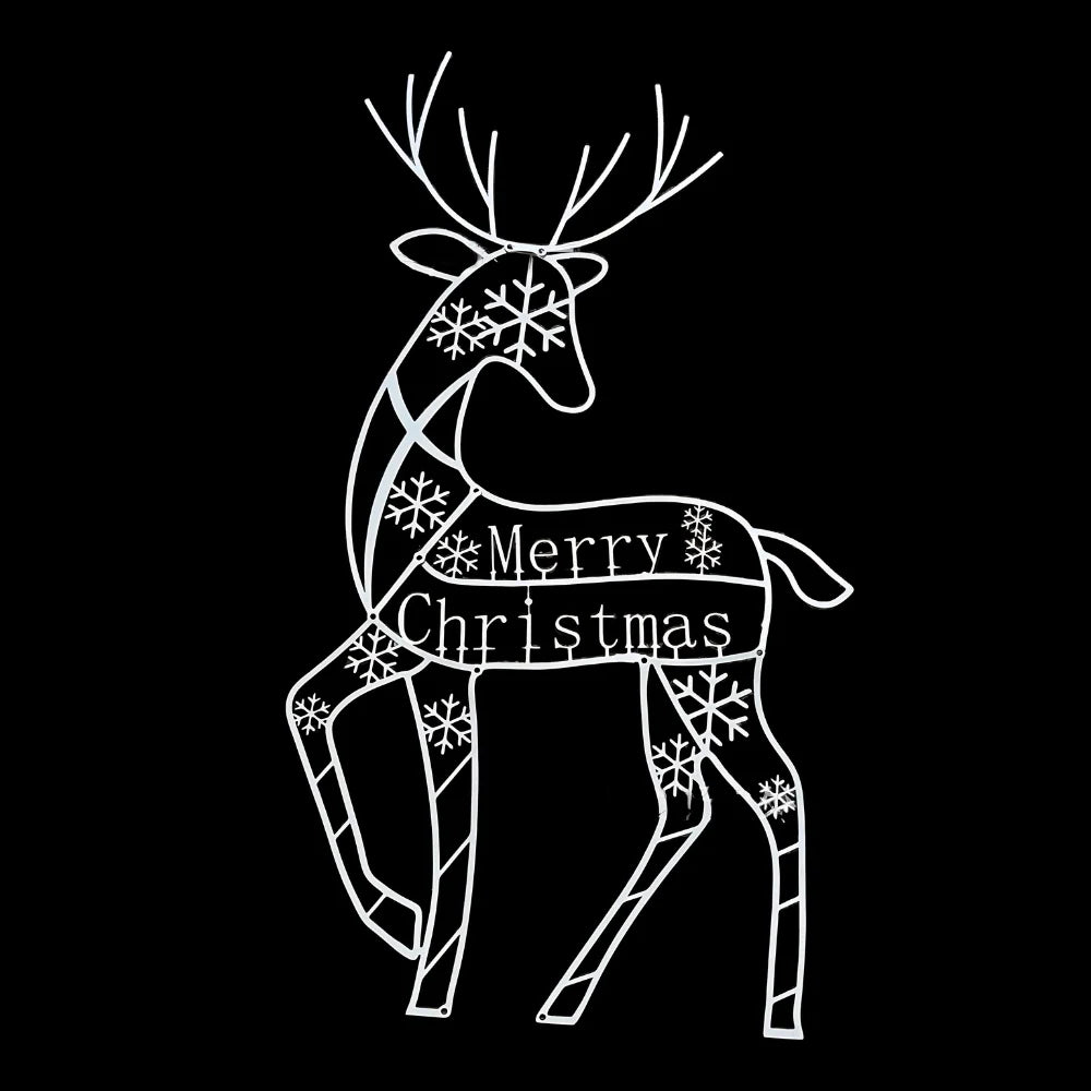 Festive Charm | Christmas Reindeer Sleigh Light Display with 240 LEDs | Enchanting Holiday Decor for Magical Atmosphere 4