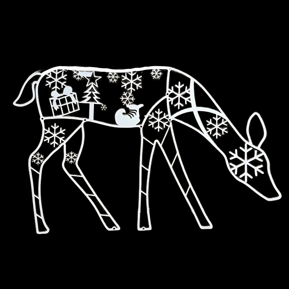 Festive Charm | Christmas Reindeer Sleigh Light Display with 240 LEDs | Enchanting Holiday Decor for Magical Atmosphere 5