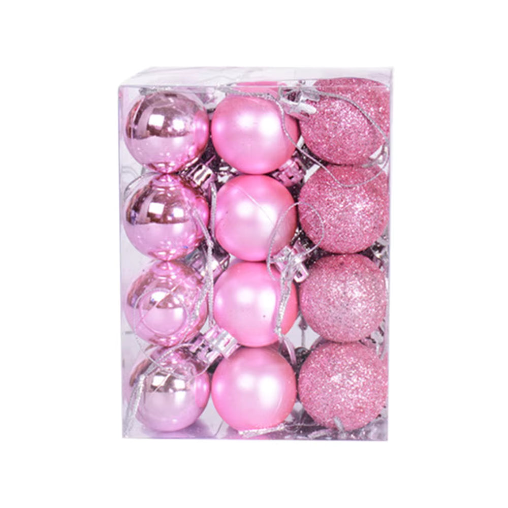 Festive Decor | 24pcs Christmas Ornaments with Shiny Finish | Elegant Christmas Tree Decorations for Holiday Celebrations 10