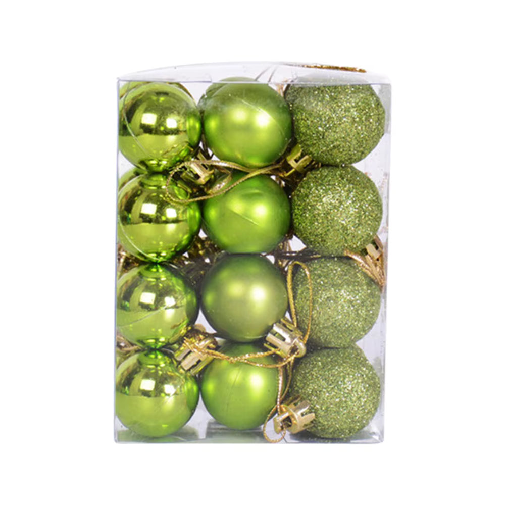 Festive Decor | 24pcs Christmas Ornaments with Shiny Finish | Elegant Christmas Tree Decorations for Holiday Celebrations 11