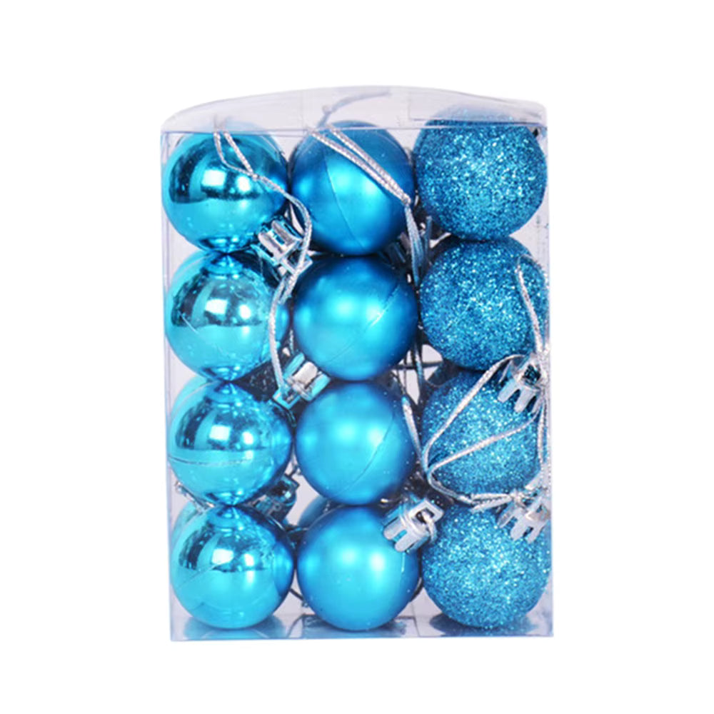 Festive Decor | 24pcs Christmas Ornaments with Shiny Finish | Elegant Christmas Tree Decorations for Holiday Celebrations 12