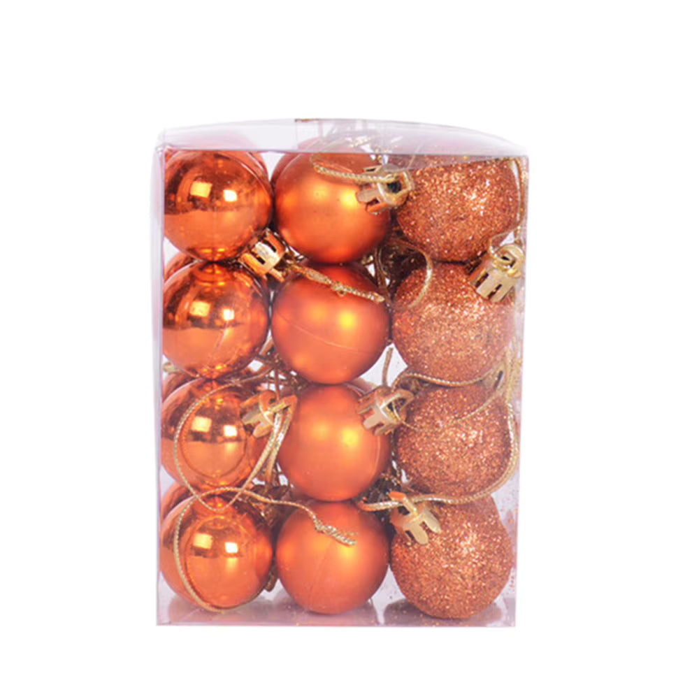 Festive Decor | 24pcs Christmas Ornaments with Shiny Finish | Elegant Christmas Tree Decorations for Holiday Celebrations 15