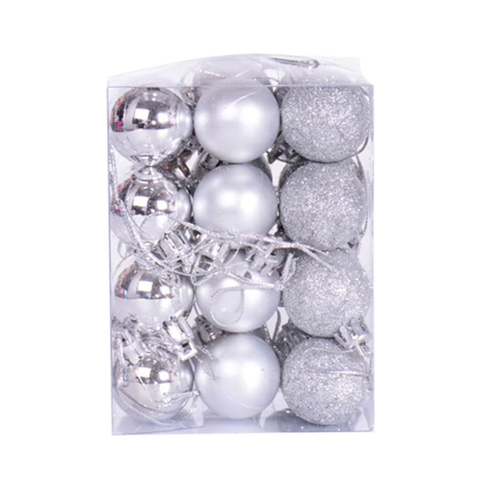 Festive Decor | 24pcs Christmas Ornaments with Shiny Finish | Elegant Christmas Tree Decorations for Holiday Celebrations 6