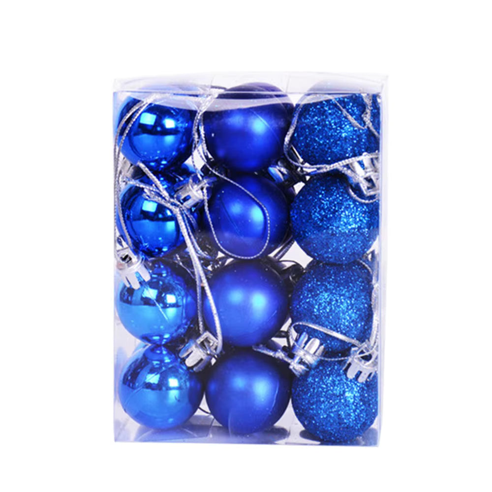 Festive Decor | 24pcs Christmas Ornaments with Shiny Finish | Elegant Christmas Tree Decorations for Holiday Celebrations 7