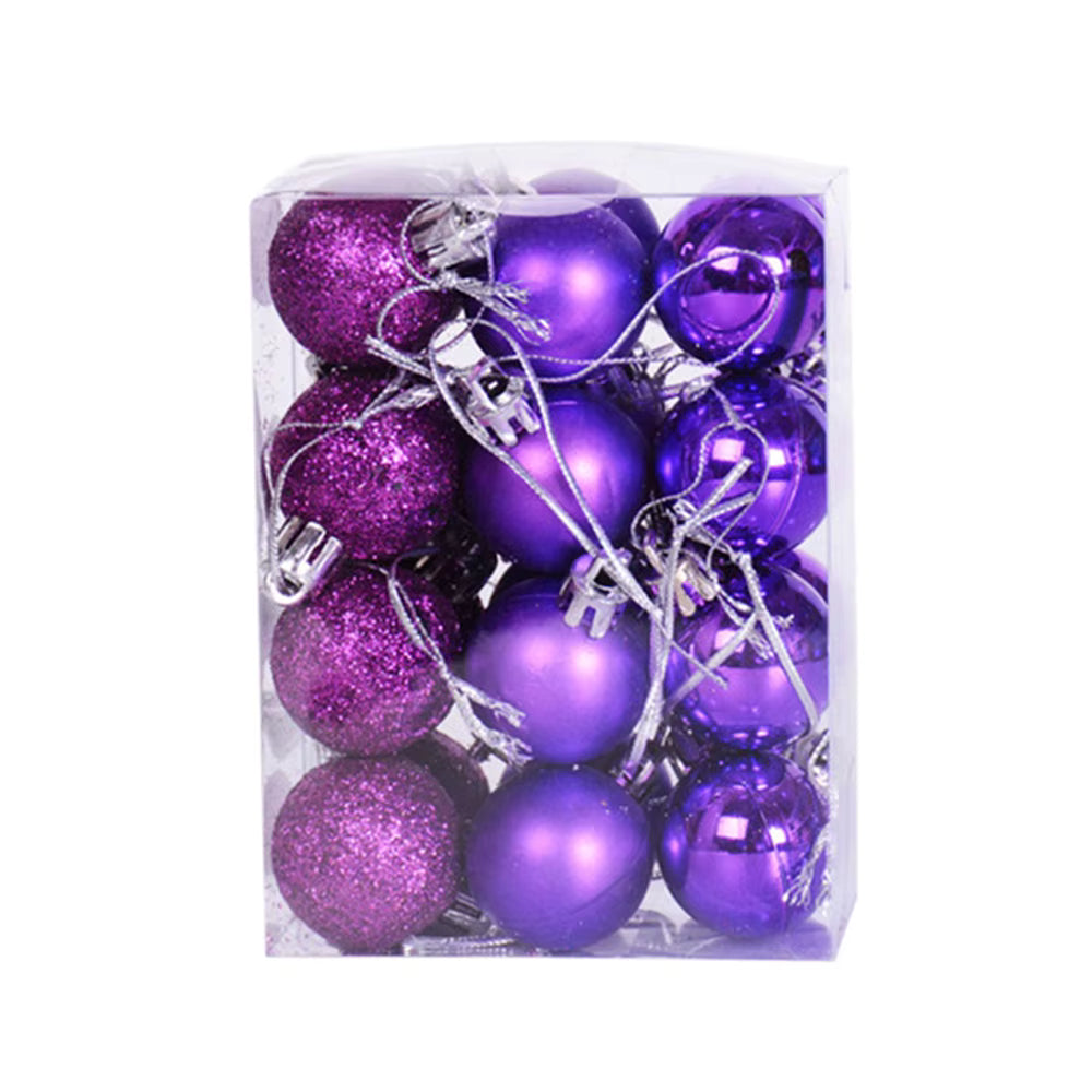 Festive Decor | 24pcs Christmas Ornaments with Shiny Finish | Elegant Christmas Tree Decorations for Holiday Celebrations 8