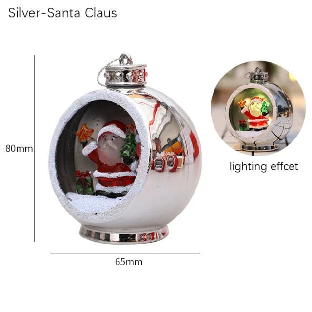 Festive Glow | LED Christmas Hollow Ball Ornament with Colorful Lights | Perfect Holiday Decor for Your Tree 6