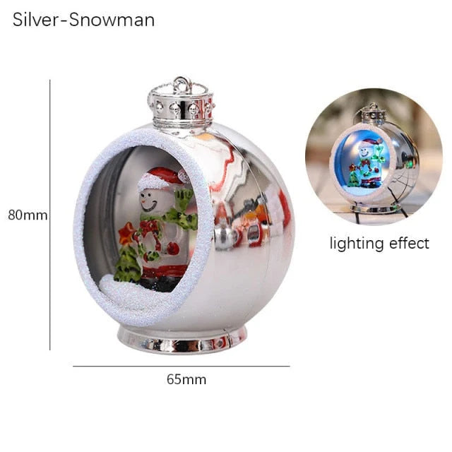 Festive Glow | LED Christmas Hollow Ball Ornament with Colorful Lights | Perfect Holiday Decor for Your Tree 8