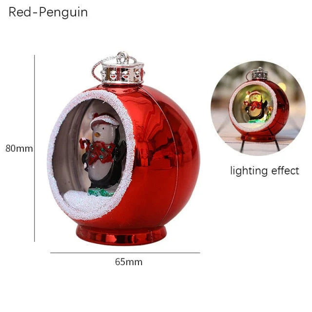 Festive Glow | LED Christmas Hollow Ball Ornament with Colorful Lights | Perfect Holiday Decor for Your Tree 9