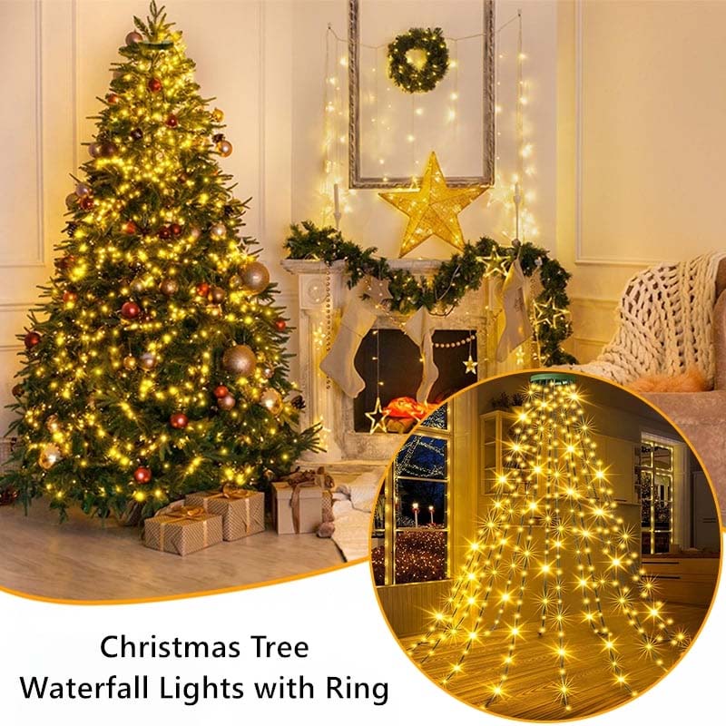 Festive Glow | LED Christmas Tree Lights with 8 Modes & Timer Function | Waterproof Design for Stunning Holiday Decor 2