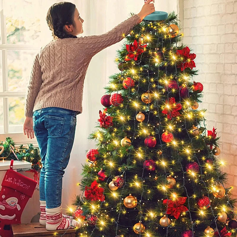 Festive Glow | LED Christmas Tree Lights with 8 Modes & Timer Function | Waterproof Design for Stunning Holiday Decor 5