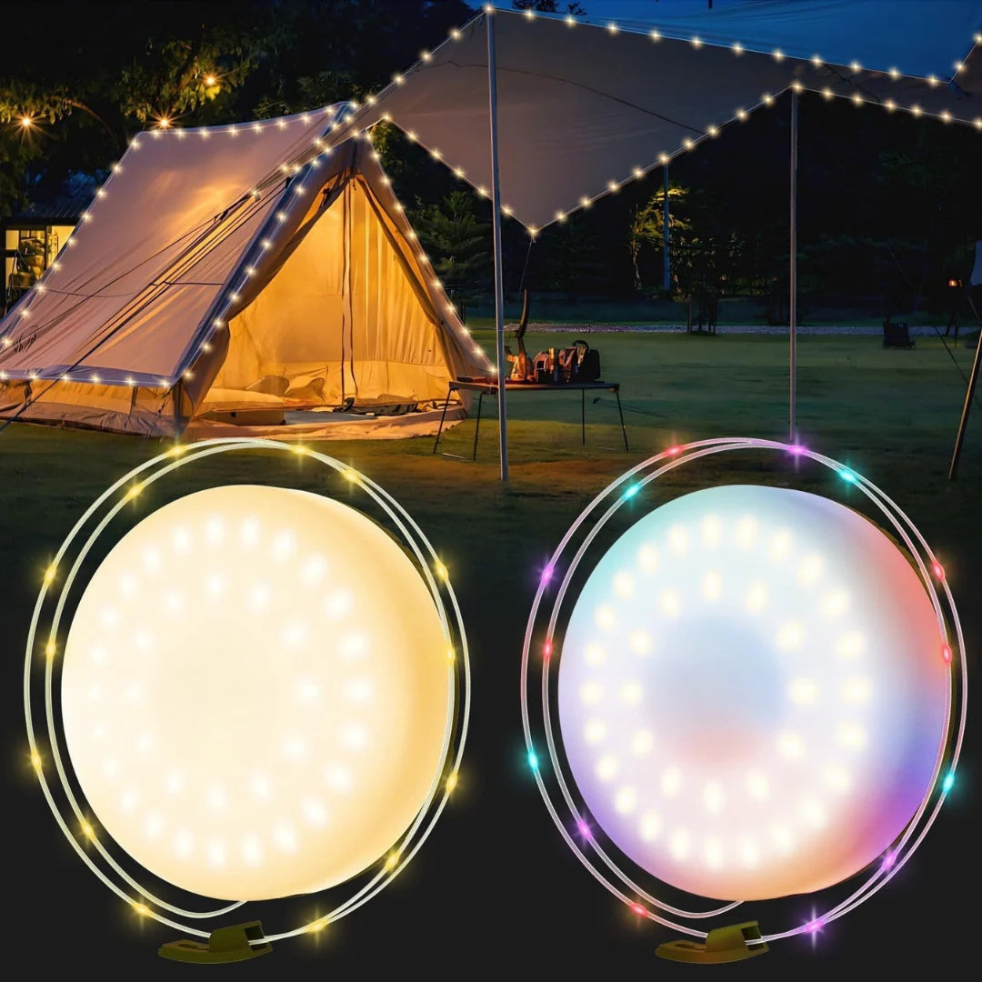 Festive Glow | USB Rechargeable Outdoor String Lights with Color Modes | Party & Patio Decor for Vibrant Celebrations 0