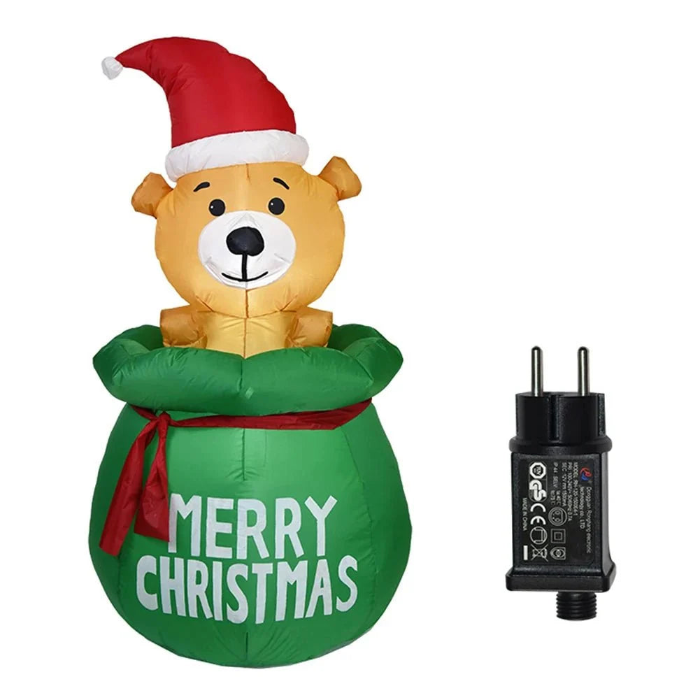 Festive Inflatable Christmas Decorations | LED Tree Elf for Enchanting Outdoor Decor 11