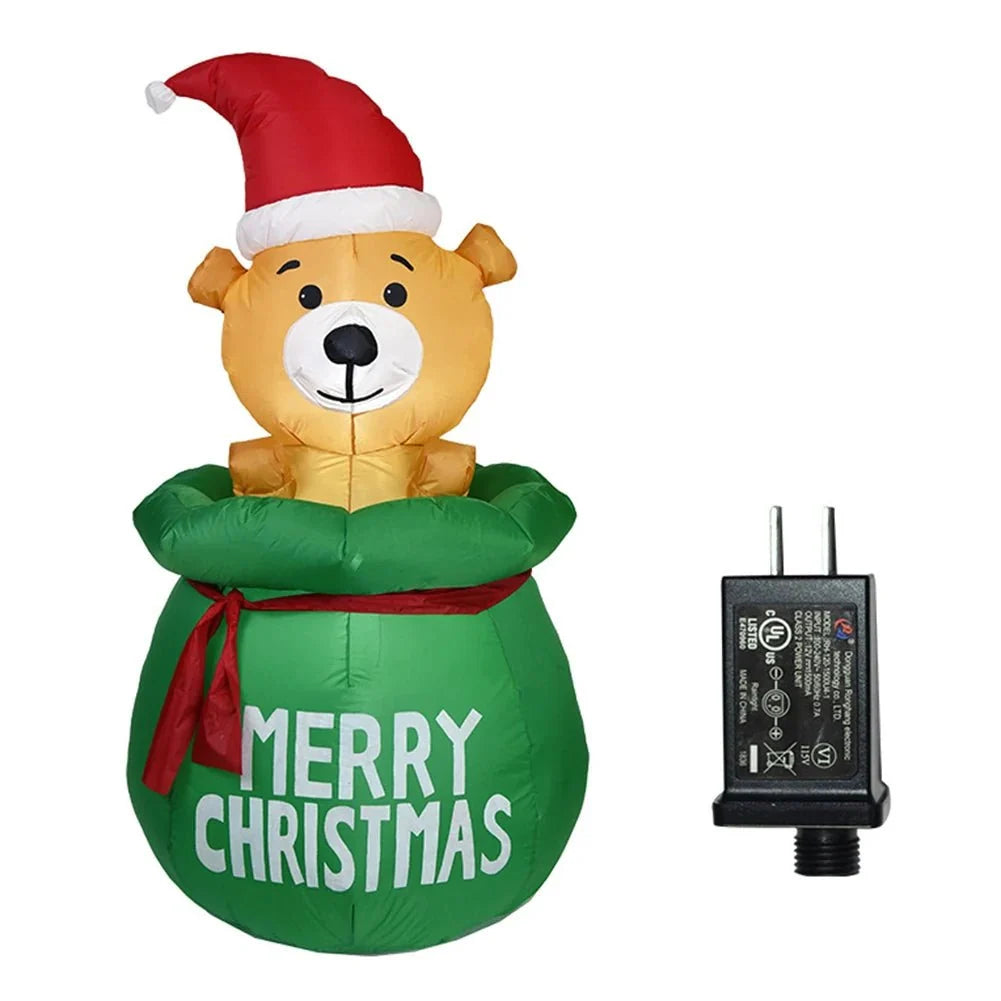 Festive Inflatable Christmas Decorations | LED Tree Elf for Enchanting Outdoor Decor 17