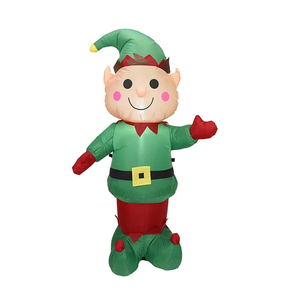 Festive Inflatable Christmas Decorations | LED Tree Elf for Enchanting Outdoor Decor 8