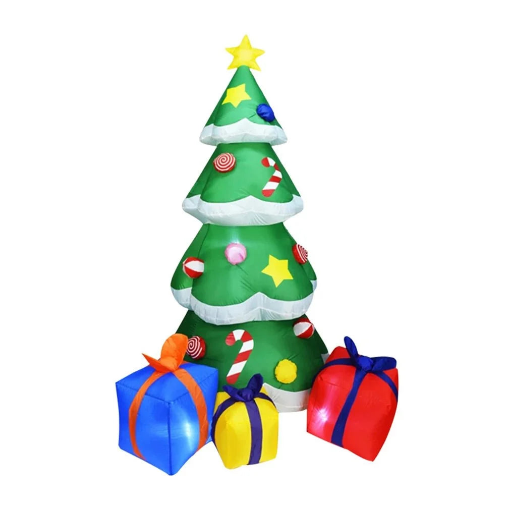 Festive Inflatable Christmas Decorations | LED Tree Elf for Enchanting Outdoor Decor 9