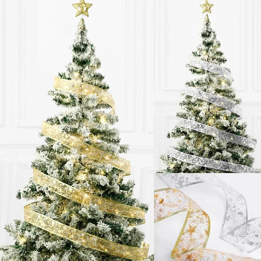 Festive LED String Lights | Double-Layer Ribbon Design for Holiday Cheer | Perfect Party Lights for Any Occasion 2