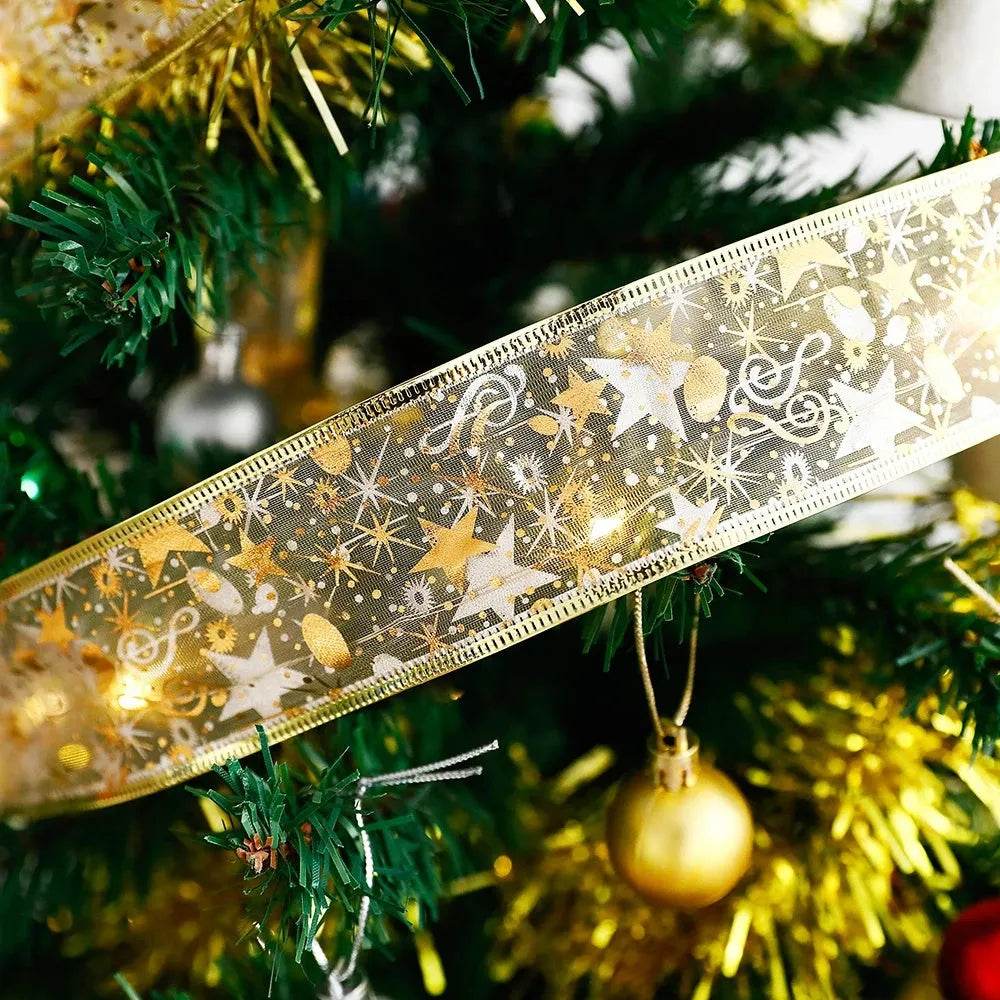 Festive LED String Lights | Double-Layer Ribbon Design for Holiday Cheer | Perfect Party Lights for Any Occasion 3