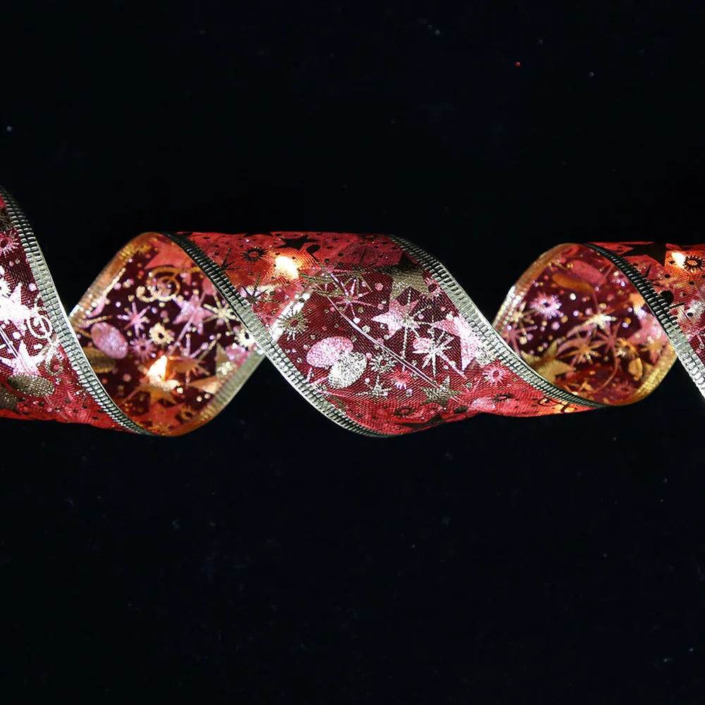 Festive LED String Lights | Double-Layer Ribbon Design for Holiday Cheer | Perfect Party Lights for Any Occasion 7