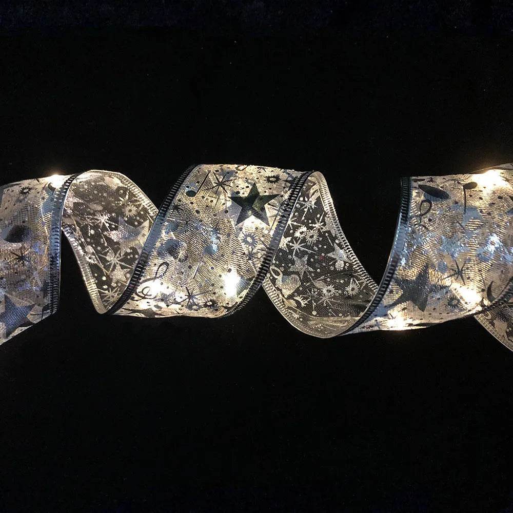Festive LED String Lights | Double-Layer Ribbon Design for Holiday Cheer | Perfect Party Lights for Any Occasion 8