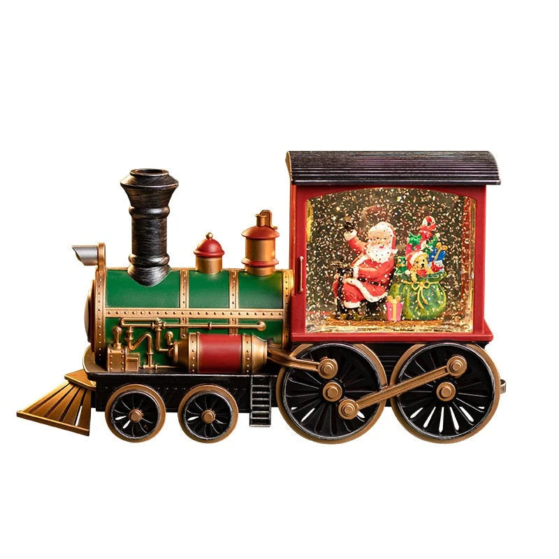 Festive Train | Music Box with Spinning Glitter Lantern & 8 Christmas Songs | Enchanting Holiday Decor for Magical Celebrations 3