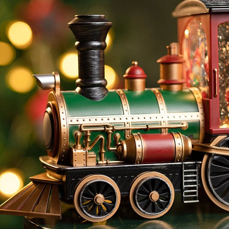Festive Train | Music Box with Spinning Glitter Lantern & 8 Christmas Songs | Enchanting Holiday Decor for Magical Celebrations 4